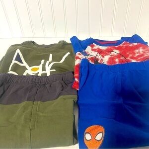 Unisex Lot of (2) Short Sets S (5/6) (all slightly used) Grandson outgrew